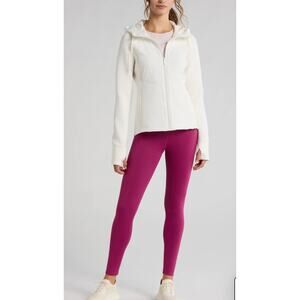 Zella Performance Hybrid Jacket Color: Ivory size small retail $128.00